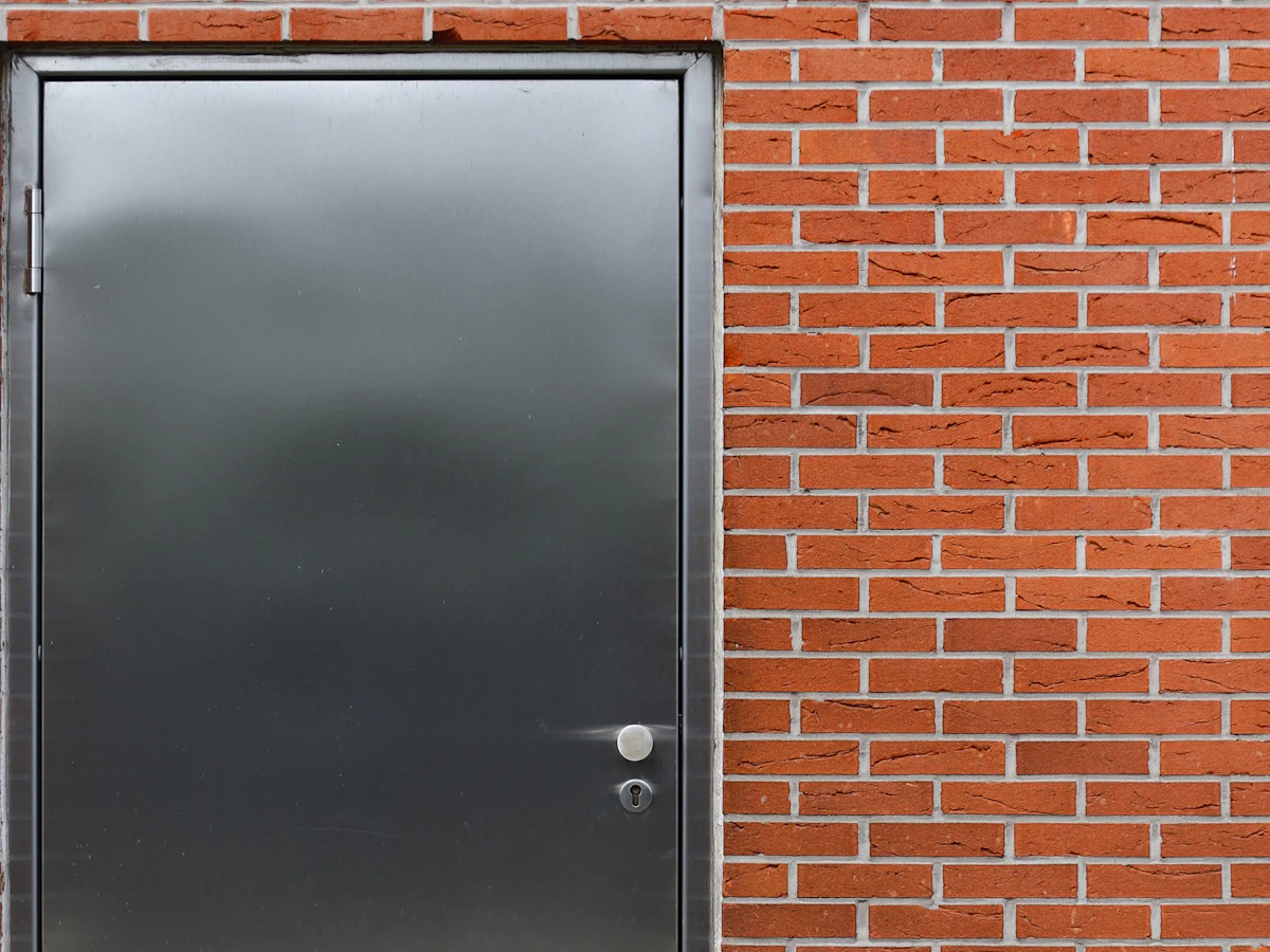 Steel safety door